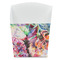 Watercolor Floral French Fry Favor Box - Front View