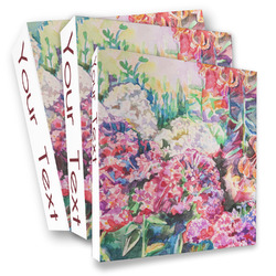 Watercolor Floral 3 Ring Binder - Full Wrap