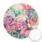 Watercolor Floral Icing Circle - Medium - Front