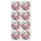 Watercolor Floral Icing Circle - Medium - Set of 8