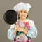 Watercolor Floral Kid's Aprons - Medium - Lifestyle