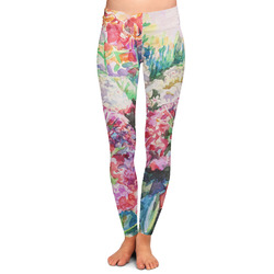 Watercolor Floral Ladies Leggings - Extra Large