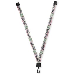 Watercolor Floral Lanyard