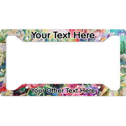 Watercolor Floral License Plate Frame - Style A