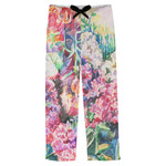 Watercolor Floral Mens Pajama Pants - M