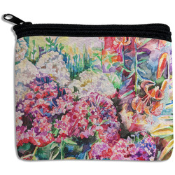 Watercolor Floral Rectangular Coin Purse