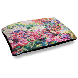 Watercolor Floral Outdoor Dog Bed - Large