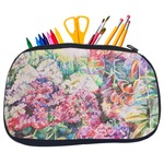 Watercolor Floral Neoprene Pencil Case - Medium