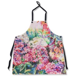 Watercolor Floral Apron Without Pockets