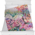 Watercolor Floral Minky Blanket