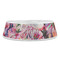 Watercolor Floral Plastic Pet Bowls - Large - FRONT