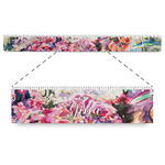 Watercolor Floral Plastic Ruler - 12"