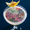 Watercolor Floral Printed Drink Topper - Large - In Context