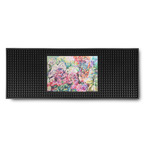 Watercolor Floral Rubber Bar Mat