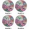 Watercolor Floral Set of Appetizer / Dessert Plates (Approval)