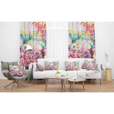 Custom Watercolor Floral Curtain | YouCustomizeIt