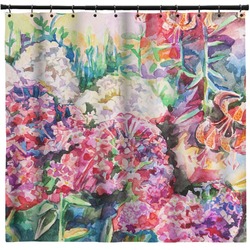 Watercolor Floral Shower Curtain - 71" x 74"