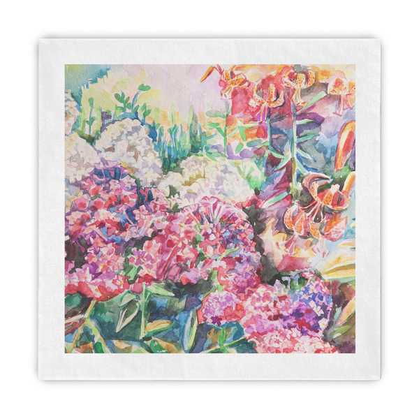 Custom Watercolor Floral Standard Decorative Napkins