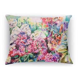 Watercolor Floral Rectangular Throw Pillow Case - 12"x18"