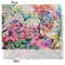 Watercolor Floral Tissue Paper - Heavyweight - Medium - Front & Back