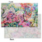 Watercolor Floral Tissue Paper - Heavyweight - Small - Front & Back