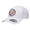 Watercolor Floral Trucker Hat - White