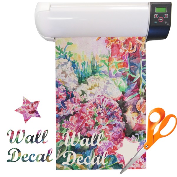 Custom Watercolor Floral Vinyl Sheet (Re-position-able)