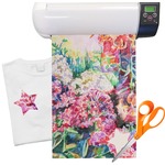 Watercolor Floral Heat Transfer Vinyl Sheet (12"x18")