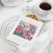 Watercolor Floral White Treat Bag - In Context