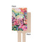 Watercolor Floral Wooden 6.25" Stir Stick - Rectangular - Single - Front & Back