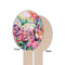 Watercolor Floral Wooden Food Pick - Oval - Single Sided - Front & Back