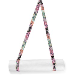 Watercolor Floral Yoga Mat Strap