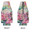 Watercolor Floral Zipper Bottle Cooler - APPROVAL