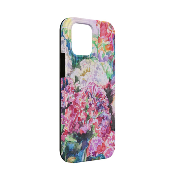 Custom Watercolor Floral iPhone Case - Rubber Lined - iPhone 13 Mini