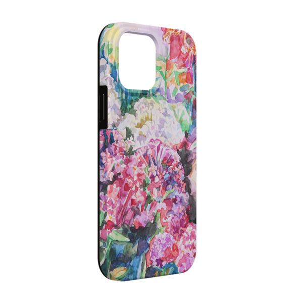 Custom Watercolor Floral iPhone Case - Rubber Lined - iPhone 13