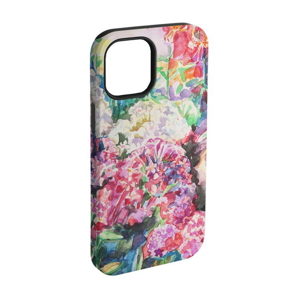 Custom Watercolor Floral iPhone Case - Rubber Lined - iPhone 15