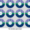 Alligators & Stripes 1" Multipurpose Round Labels - Sheet