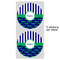 Alligators & Stripes 5" Multipurpose Round Label - Sheet