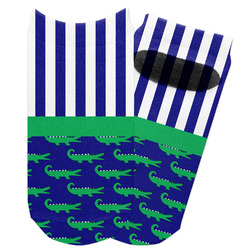 Alligators & Stripes Adult Ankle Socks