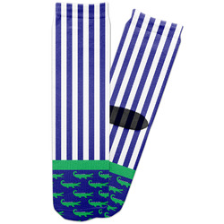 Alligators & Stripes Adult Crew Socks