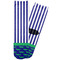 Alligators & Stripes Adult Crew Socks - Single Pair - Front and Back