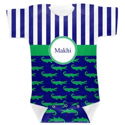 Alligators & Stripes Baby Bodysuit 3-6 (Personalized)