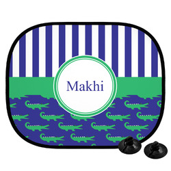 Alligators & Stripes Car Side Window Sun Shade (Personalized)