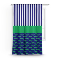 Alligators & Stripes Curtain - 50"x84" Panel