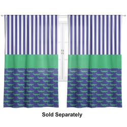 Alligators & Stripes Curtain Panel - Custom Size