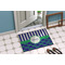 Alligators & Stripes Door Mat Lifestyle