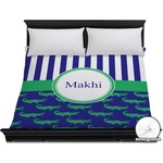 Alligators & Stripes Duvet Cover - King (Personalized)