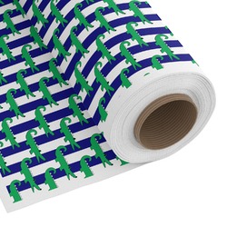 Alligators & Stripes Fabric by the Yard - Spun Polyester Poplin