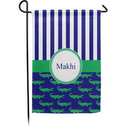 Alligators & Stripes Small Garden Flag - Single Sided w/ Name or Text
