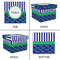 Alligators & Stripes Gift Boxes with Lid - Canvas Wrapped - XX-Large - Approval